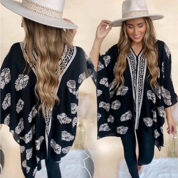 sarrah Tops - Last 1 then sold out! New Oversized Boho Kimono Top